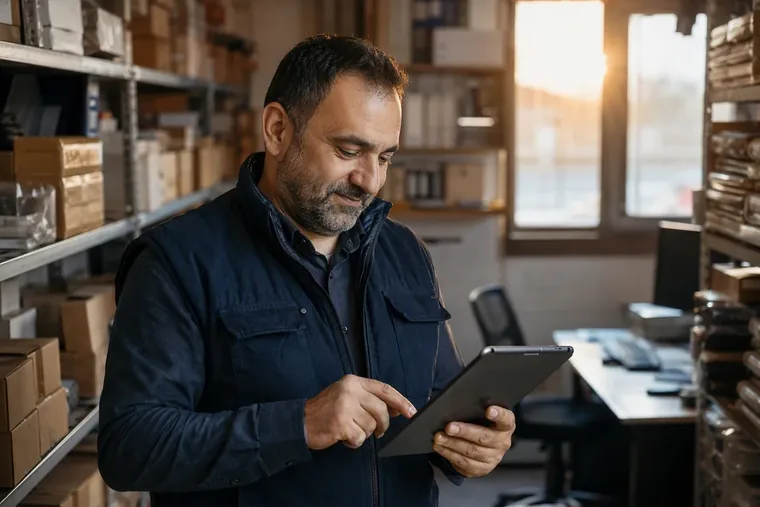 Tablet ile depo ve stok takibi